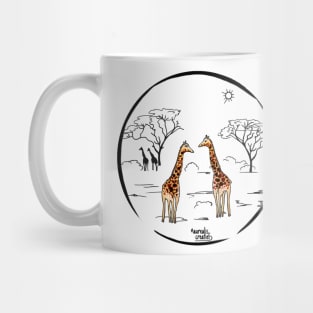 Kenia giraffes Mug